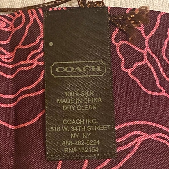 Coach Signature C Campbell Floral Pony/Twilly, Reversible NWT - Picture 9 of 10